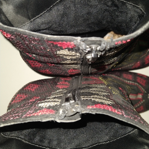 Gorgeous Textile Geometric Embroidered Ankle booties by Rampage Sz 7.5 - Picture 7 of 7